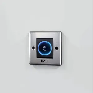 Sensor infravermelho de porta automática sem toque, interruptor touchless para sistema de controle de acesso, 2024, sem toque