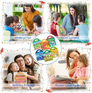 18 สไตล์ขายส่งเป็นมิตรกับสิ่งแวดล้อมสติกเกอร์หนังสือกิจกรรมปริศนาเกม DIY แต่งตัวสนุกของขวัญสติกเกอร์เดินทางหนังสือสําหรับเด็ก - Product Image 4