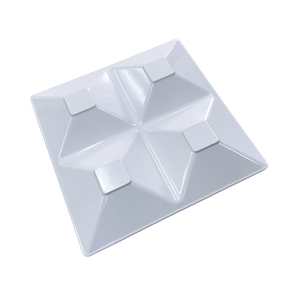 Plato Cuadrado Dividido <span class=keywords><strong>de</strong></span> <span class=keywords><strong>Melamina</strong></span> 100% Blanca para Postres <span class=keywords><strong>de</strong></span> Cocina, Plato <span class=keywords><strong>de</strong></span> Cuatro Divisiones para Dieta - Product Image 6