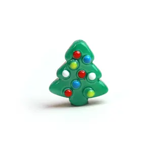 Bestone Custom Handmade Exquisite Hand-painted Lampwork Glass Beads Christmas Tree-shaped Glass Beads for Jewelry Making