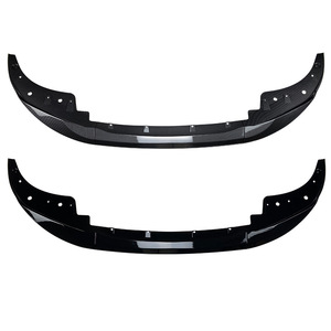 Bmw Front Lip Splitter G22 G23 2020+ Piano Black Carbon Fiber Texture PP Material Exterior Modification - Product Image 5