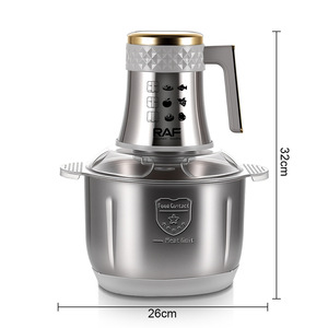 Picadora de Carne Eléctrica Portátil de Alta Calidad para el Hogar, Carcasa de Acero Inoxidable de 5L, 600W, Velocidades Ajustables, Clase de Eficiencia Energética - Product Image 2