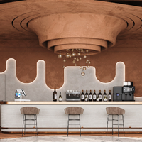 Service de conception 3D personnalisé haut de gamme, design minimaliste pour café, conception de kiosque à café, aménagement de comptoir à café