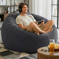 Fauteuils poufs de qualité 4FT pour adultes, grand pouf avec rembourrage