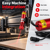 Module de positionnement laser rouge ZhonNa 638nm700, instrument d'analyse et de test d'alignement des roues avec ligne croisée et point, boîtier en aluminium