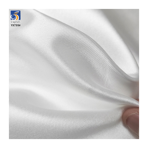 Tissu de mariage en mikado <span class=keywords><strong>blanc</strong></span> de haute qualité, satin tissé sergé 250D 160 g/m², pour robes, satin de mariage en mikado - Product Image 5