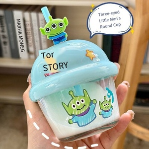 <span class=keywords><strong>Set</strong></span> Regalo Tazza in Vetro per Bambini con Cannuccia, Design Orsetto Fragola, per Latte e <span class=keywords><strong>Colazione</strong></span> - Product Image 3