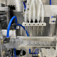 Machine automatique de remplissage et de scellage de flacons ampoules en plastique avec machine d'étiquetage