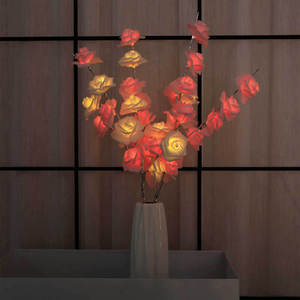 Lampe LED en forme de branche florale, lumière chaude, décoration intérieure pour la maison, mariage, Noël - Product Image 2