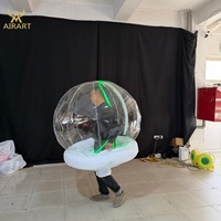 Costume de globe terrestre gonflable pour fête de danse, festival, défilé