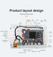 PC industriel tout-en-un à écran tactile LCD H-DMI 7, 10,1 et 11,6 pouces, Android 12 RK3568 2G+32G, pour kiosque à cadre ouvert