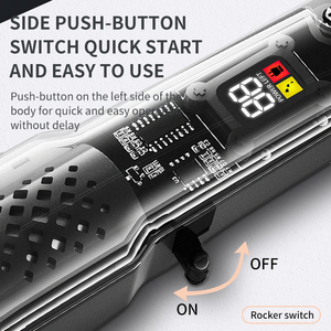 Rasoio Elettrico Trasparente per Barba da Uomo con Pettini Guida, Ricaricabile Senza Fili, <span class=keywords><strong>Piccolo</strong></span> Trimmer per Capelli - Product Image 3