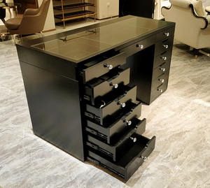 Moredesign โต๊ะเครื่องแป้งไม้เนื้อแข็งอเมริกันห้องนอนห้องนอนหรูหราหรูหราตู้ด้านข้างแบบผสมผสานโต๊ะเครื่องแป้ง - Product Image 3