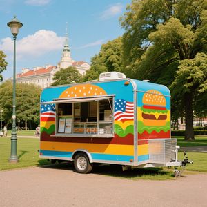2025 Factory Price <b>Mobile</b> Fast For Sale Europe Ice Cream Food Truck Trailer With Full <b>Kitchen</b> Equipped - Product Image 2