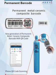 Étiquettes <span class=keywords><strong>de</strong></span> suivi à code QR permanent pour bouteilles <span class=keywords><strong>de</strong></span> <span class=keywords><strong>gaz</strong></span> GPL, résistantes aux hautes températures (800°C), pour usage extérieur, en composite métal-céramique, lecture en 1 seconde - Product Image 3