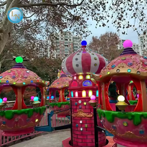 Château rotatif électrique Offre Spéciale petit carrousel électrique mobile adapté aux enfants en plein air et aux centres commerciaux - Product Image 4