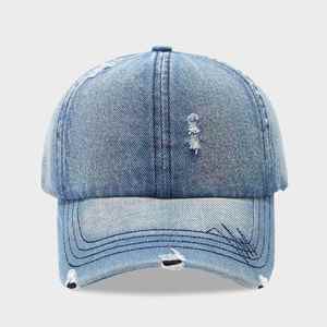 หมวกเบสบอลเดนิมยีนส์ฟอกสไตล์เรโทรสำหรับผู้หญิงผู้ชายรุ่นใหม่ปี 2025 หมวกแก๊ปทรงทรัคเกอร์สำหรับเล่นกีฬา ป้องกันแสงแดด สวมใส่ได้ทุกฤดู - Product Image 3