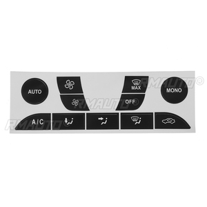 สติกเกอร์ซ่อมปุ่มคุณภาพสูง สำหรับคอนโซลกลางรถยนต์ ปุ่มควบคุมอุณหภูมิแอร์ สำหรับฟอร์ด โฟกัส ปี 1999-2005 - Product Image 2