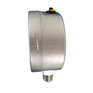 4인치 100mm 최대 1000바 <span class=keywords><strong>CE</strong></span> 인증 스테인리스 스틸 HVAC 압력계 YBF-100A 글리세린 오일 포함 12개월 보증 - Product Image 3