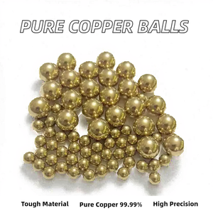 SDBALLS, 2,54 мм, латунные шарики, 99.99% чистоты, твердые Медные шарики с подшипником, шарики с чистым медным покрытием - Product Image 3