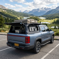 Auvent en aluminium robuste pour BYD Shark 6 2024+ Double Cabine Overland Hardtop avec portes à ailes de mouette
