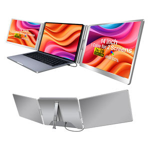2025 Nuevo monitor portátil dual publicado con panel IPS de 14 pulgadas Interfaz tipo C súper estrecha y plegable <span class=keywords><strong>para</strong></span> todas las computadoras portátiles - Product Image 1