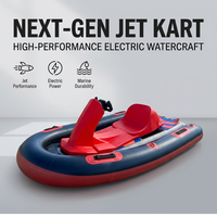 Bestseller 12KW Jet Kart Gonflable Électrique Rouge, Bateau à Siège, Planche de Surf à Coussin d'Air, Scooter Nautique, Embarcation Marine
