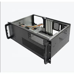 Tùy chỉnh chất lượng cao tấm kim loại IPC Tủ đen 19 inch 1U Rackmount khung gầm máy chủ bao vây - Product Image 5