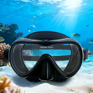 หน้ากากดำน้ำ MASK100และหน้ากากดำน้ำแบบเต็มตัวทำจากซิลิโคนเหลวกรอบกว้างหน้ากากป้องกันการรั่วไหลหน้ากากดำน้ำดูปะการังด้านบนแบบแห้ง - Product Image 6