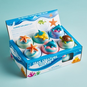 Coffret de bombes de bain Ocean Toy, infusées aux huiles essentielles, hydratantes, véganes, pour un bain relaxant, un joli cadeau pour <span class=keywords><strong>les</strong></span> amis. - Product Image 2