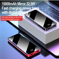 Chargeur Portable 10000mAh Slim UV 2-en-1 USB Type C et LCD Power Bank avec Câbles de Sortie Étanches 20W Inclus