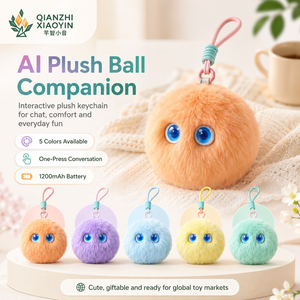 Peluche Inteligente con IA, Ojos Azules Brillantes, Recordatorio <span class=keywords><strong>de</strong></span> Traducción, Clima, Broma, <span class=keywords><strong>Cuentos</strong></span>, Canto, Correa <span class=keywords><strong>de</strong></span> Muñeca, 8 Colores, Regalo, 2.4G - Product Image 1