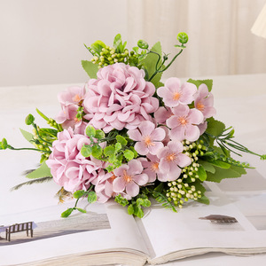 Bola de mariposa <span class=keywords><strong>Maria</strong></span>, <span class=keywords><strong>flores</strong></span> artificiales de simulación, adornos de escritorio, accesorios, mesa de comedor, flor de boda - Product Image 5