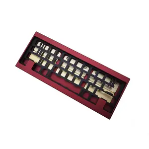 customized keyboard red anode keyboard cnc machine cnc aluminum parts cnc machining part