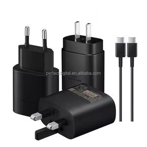 Adaptateur secteur USB-C EP-TA800 25 W avec câble USB-C vers USB-C 3 A, ensemble complet, adaptateur de voyage USB-C pour <span class=keywords><strong>Samsung</strong></span>, <span class=keywords><strong>chargeur</strong></span> mural - Product Image 1