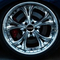 Jantes forgées NJQS chromées polies brossées profondes en alliage 5x120 de 26 pouces compatibles Dodge Jeep Ford F150 5x114.3