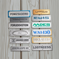 Plaque signalétique vierge en aluminium de machine en métal en gros Logo nominatif unique de haute qualité Logo en aluminium personnalisé Plaque signalétique en métal