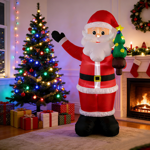 Papá Noel <span class=keywords><strong>de</strong></span> <span class=keywords><strong>Navidad</strong></span> inflable <span class=keywords><strong>de</strong></span> 8 pies, árbol pequeño para decoración <span class=keywords><strong>de</strong></span> patio - Product Image 1