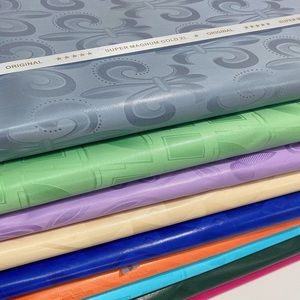 Châu Phi Quần Áo Bazin Riche Guinea Thổ Cẩm Cotton Damask Shadda Vải Jacquard Nhà Máy Tissus Châu Phi Dệt May Gốc Ăn Mặc - Product Image 5