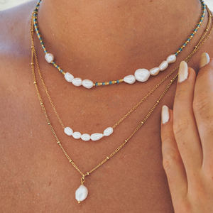 Gemnel Custom 925 Silver Jewelry <strong>Pearl</strong> <strong>Necklace</strong> Freshwater <strong>Pearl</strong> Beads Clavicle <strong>Necklace</strong> Smile Shape Jewelry Wholesale <strong>Necklace</strong> - Product Image 3
