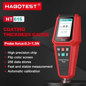HT616 เครื่องวัดความหนาของสารเคลือบรถยนต์ความแม่นยำสูง 0-1500UM เครื่องทดสอบความหนาของสีฟิล์ม การวัดเก็บข้อมูลการสอบเทียบ - Product Image 4