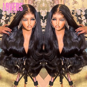 13x6 HD tóc con người ren phía trước tóc giả, Pre ngắt glueless HD đầy đủ ren phía trước tóc giả, nguyên Trinh Nữ Việt Cơ thể sóng tóc con người tóc giả - Product Image 3