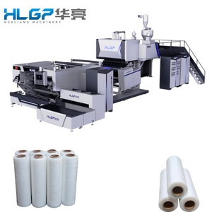 Newest 1500mm Triple Screw Stretch Film <strong>Machine</strong> 100% PE Easy PLC Control LDPE LLDPE <strong>Plastic</strong> <strong>Extruders</strong> with Gear Core Components - Product Image 1