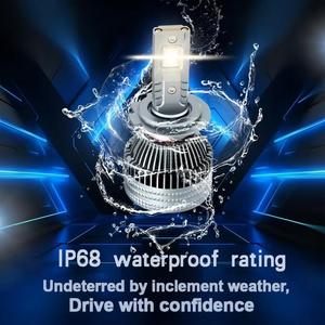 Luxfighter Faros LED de 100W 8000lm IP65 a Prueba de Agua para A4/A1 Chevrolet, Compatibilidad Universal con Bombillas H1/H4/H7/H11, DC11-16V - Product Image 4