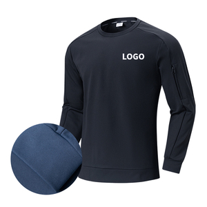 Fitness Gym Wear Sports Apparel Plain Blank Men TShirt <b>95</b> Cotton <b>5</b> <b>Elastane</b> Custom Longsleeve T Shirt For Mens Tshirt - Product Image 5