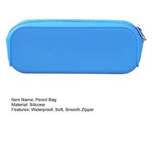 Boîte à crayons en silicone 3D personnalisée Kawaii mignonne 2024, petite, avec fermeture éclair, motif de dessin animé pour les filles et les étudiants - Product Image 3