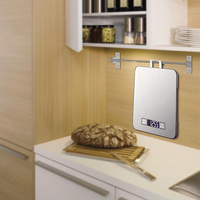 Timbangan Makanan Digital BSCI 15kg, Timbangan Dapur Elektronik dengan Timer, Bahan Stainless Steel, Jam, Logo Laser OEM, Harga Pabrik Murah