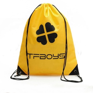 Mochila con Cordón Ajustable de Doble Asa 210D con Logotipo Personalizado, Bolsa de Almacenamiento de Poliéster RPET Multicolor, para Deportes, Compras, Supermercado, Regalos - Product Image 2