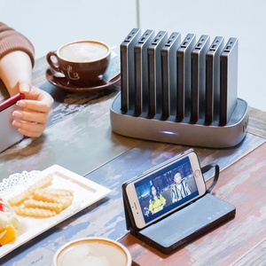 Station de recharge mobile partagée WST avec boîtier métallique, 8000 mAh*8, pour restaurants, avec câble inclus - Product Image 4