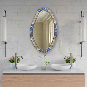 Direct Factory Supply Modern Silver Lightweight Framed Edge Wedding Decorative Wall Accent Handmade Best Price Home Decor <b>Mirror</b> - Product Image 1